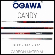 Joran Tegek Ogawa Candy 360 450 Carbon Action Kaku Ringan Kuat Untuk