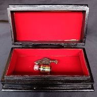 Black Wooden Storage Box