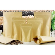 Kraft Paper Ziplock  Bag | Kraft Paper Zipper Bag | Goodies Bag Kraft | Kraft Paper zip lock bag NO 