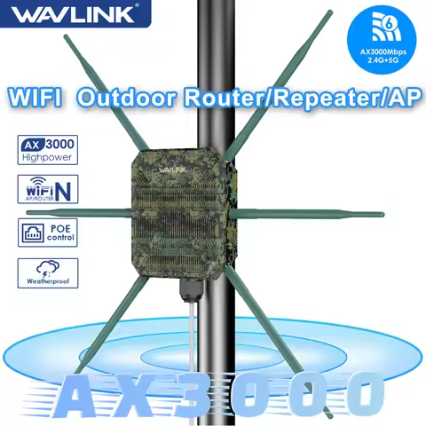 WAVLINK High Power AX3000 WiFi6 Outdoor Router/Repeater/AP 5G Long Range Outdoor WiFi Mesh Extender