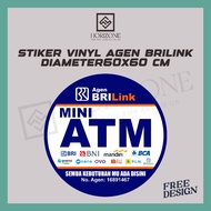 BRILINK VINYL STICKER 60cm x 60cm ROUND