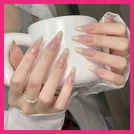 Thai Shop False Nails [DD271]Fashion French Style Flash Drill