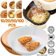 Ready Stock 100PCS Air Fryer Paper Air Fryer Disposable Paper Liner Baking Paper Air Fryer Oilproof 
