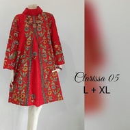 TUNIK BATIK KERJA TERBARU MODEL BELAH DEPAN SERAGAM KANTOR 2021