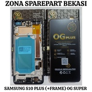 LCD+TS SAMSUNG S10 PLUS (+FRAME) OG SUPER