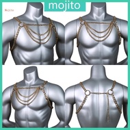 Mojito Mens Harness Punk Style  Metal Alloy Chest Chain Body Jewelry Bondage Chain