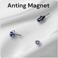 Magnetic gemstone earrings like studs (1 piece) magnetic earring