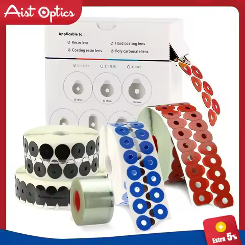 1000pcs High Quality Optical Lens Edging Adhesive Blocking Pad Sticker Anti Slip Disc Processing Pro