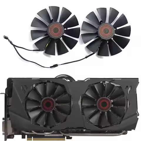 95MM FD10015H12S 0.55A 5Pin GTX980 Cooler Fan For ASUS STRIX GTX 970 980 780 TI R9 380 Graphics Vide