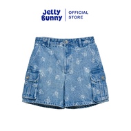 [JB x Kuromi] JELLY BUNNY กางเกงเดนิมขาสั้นปักลายการ์ตูน KUROMI รุ่น B25WAQL007