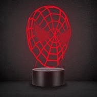 The Avengers Figure LED Remote Night Light Iron Man Spiderman Deadpool Hulk Bedside Desk USB Lamp Home Decorative Gift for Marvel Fans