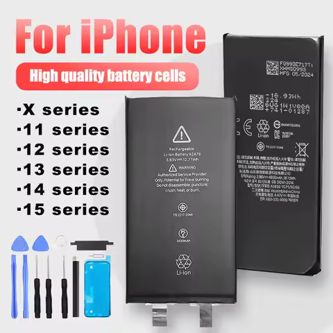 NEW High Quality Brand-New Battery For Apple iPhone 11 12 13 14 15 X XS XR PRO MAX Phone Battery Cel