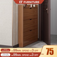 Rak kasut space saver 3 doors shoe cabinet rak kabinet kasut kayu bertutup Shoe Rack Cabinet Kasut Rak Kasut Bertutup