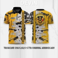 TAU GAMMA PHI classic reborn, 57th Anniversary TRISKELION polo T SHIRT Unique Design Shines - TR57SH