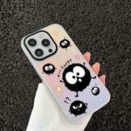 Iphone case Matte Gradient Color Changing Lucky monster iphone 6 7 8 plus x xr xs 11 12 13 14 15prom
