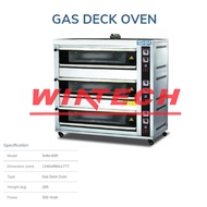 SHM SHM-60R Gas Baking Oven Oven Gas Pemanggang Roti 3 Deck 6 Tray - KHUSUS JABODETABEK