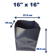 Polybag  16" x 16" Hitam UV 2% (1kg - 16/17pcs)