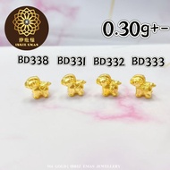 IBRIZ Jewellery BD333 | 916 Gold Beads Fortune Horse(Coin) Accessories For Women Beads Emas 916 Kuda