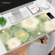 Cartoon Mousepad Green Mouse Pad Large Mouse Mat Natural Rubber PC Desk Mats Design Big Mousepads Cute deskpad For