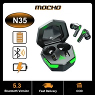 MOCHO Headset Bluetooth Gaming TWS X15 Bluetooth V5.1 LED Smart Display Headset Nirkabel