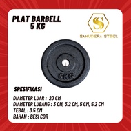 5kg iron barbell plate