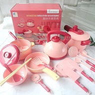 toys for kids girl mainan masak masak Mainan dapur permainan kanak-kanak, set pinggan mangkuk memasa