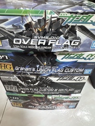 [一套不散] Bandai HG 1/144 Gundam 00 Overflag + Graham’s Union Flag Custom + Union Flag Custom II (GN Fl