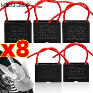 CBB61 AC Motor Run Capacitor 450V 50/60Hz, Stable Power Regulation for Fan Startup, 1.5-2.5uF 卤5% To