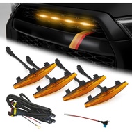 Led Amber Lights with Fuse LED Grill Lights for 2014-2023 Toyota 4Runner TRD Pro Grille, TRD Off-Roa