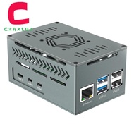 [LA19REA]Case forRaspberry Pi 5 forRaspberry Pi 5 Case with4010 PWM Fan andCopper Heatsinks Support 