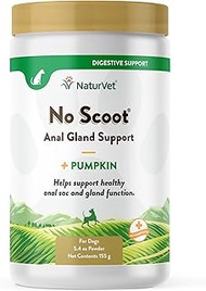 NaturVet - No Scoot for Dogs - Plus Pumpkin - Supports Healthy Gland & Bowel Function - Enhanced wit