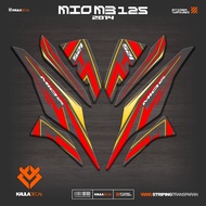 UV TRANSPARENT STRIPING MIO M3 125 IP 30 YAMAHA M3/Z/S 125 CLEAR MATERIAL STICKER MIO 125 2014