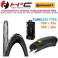 CONTINENTAL GRAND PRIX 5000 BLACK TUBELESS 700x25 / 28c TIRE