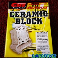 LC135 62MM / 65MM CMS AG2000 CERAMIC BLOCK / LC RACING FORGING PISTON
