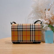 BURBERRY 博柏利英國王室御用格仔紋肩帶包包MONOGARM PATTERN CROSSBODY BAG