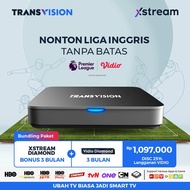 TRANSVISION XSTREAM 2ND GEN + VIDIO GIFT PAKET DIAMOND XSTREAM DAN EPL - DIGITAL COMTER01