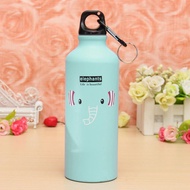 Botol Minum Kartun 500ml dengan Karabiner Botol Minum Unik Korea Botol Minuman Kekinian Termos Botol