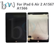 For iPad 6 Air 2 A1567 A1566 LCD Display Touch Screen Digitizer Panel Full Assembly For iPad Air2 Ta
