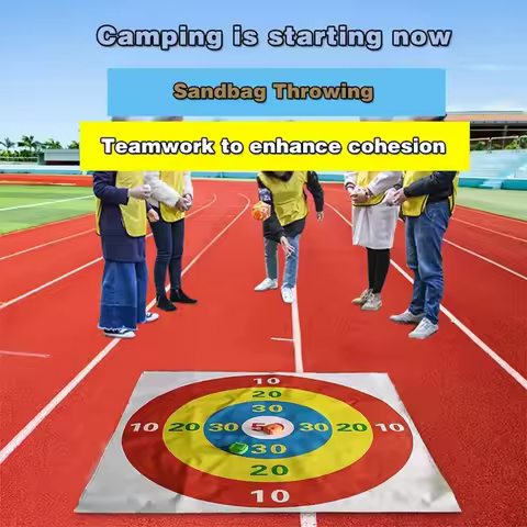 Sandbag Throwing Target Plate Fun Team Building Outdoor Expansion Games Sports Games Props Children'