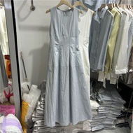 Ord_ Women's parachute dress Sleeveless Light waist A-shaped white blue gray, 4-season women's fashi