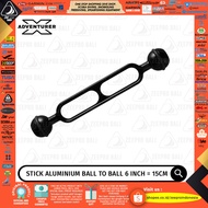 Flat Aluminum Ball to Ball Extended Arm Tray Camera 6 inch 15 cm XAdventurer BB-L06 Diving Underwate