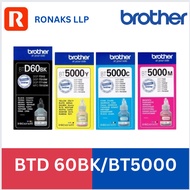 Brother Ink Bottle Original BTD60 BTD 60 Black /BT 6000BK BT6000BK / BT5000 BT 5000 Cyan Magenta Yel
