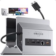 MacBook Docking Station Dual Monitor, Vertical Mac Laptop Docking Station Dock Stand with 2 HDMI 4K@