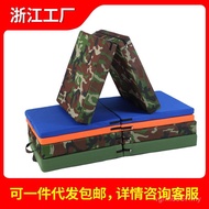 Sports Training Mat Taekwondo Mat Sit-Up Gym Mat Folding Army Green Thickened E18 Oxford Cloth Camou