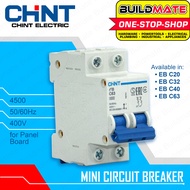 CHINT Mini Circuit Breaker for Panel Board 4.5KA MCB EB 2P C20 / C32 / C40 / C63 (SOLD PER PIECE) BUILDMATE