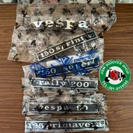 Vespa Front And Back Signature ** Authentic Fa.italy/Letters/Logo