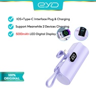 EYD JS26 MINI Powerbank 5000mAhพาวเวอร์แบงค์ แบตเตอรี่สำรอง Original Powerbank FAST Charging portable แบบพกพา iphone/Type-C มาพร้อมสายชาร์จ With lanyard/phone holder