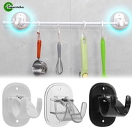 Self Adhesive Nail-Free Bracket / Japanese Hanging Telescopic Rod Clamp / Adjustable Curtain Rod Holder / Curtain Fixed Clip Hooks For Bathroom Kitchen