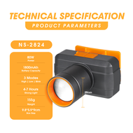 NSS Portable Headlamp Flashlight 80W High Power Super bright headlight Rechargeable waterproof origi