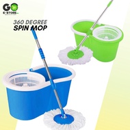 360 Easy Magic Floor Spin Mop Microfiber Rotating Head Floor Mop Spin Rotate Mop Head Home Cleaning